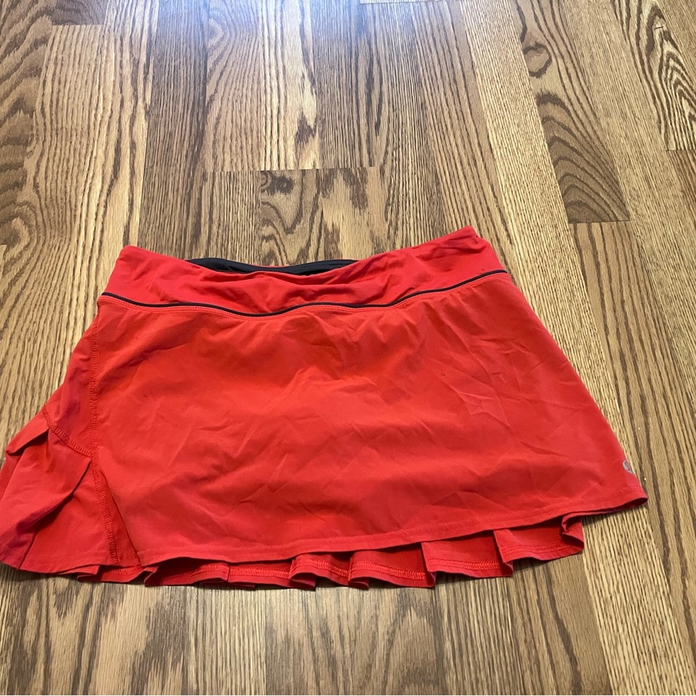 Lululemon Athletica Red Mini Skirt